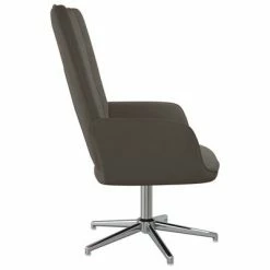 VidaXL Chaise de relaxation Gris foncé Velours -Fauteuils Soldes image 4 327722