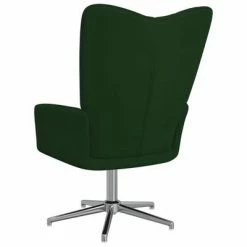 VidaXL Chaise de relaxation Vert foncé Velours 11 VidaXL Chaise de relaxation Vert foncé Velours -Fauteuils Soldes image 4 327723