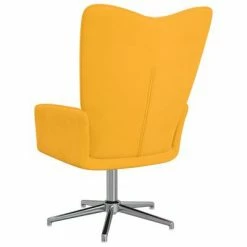 VidaXL Chaise de relaxation Jaune moutarde Velours -Fauteuils Soldes image 4 327728