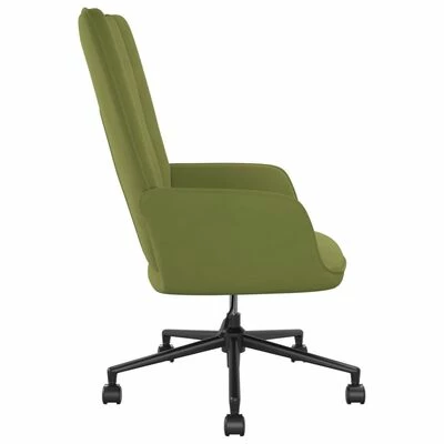 VidaXL Chaise de relaxation Vert clair Velours 6 VidaXL Chaise de relaxation Vert clair Velours – Image 4