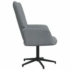 VidaXL Chaise de relaxation avec tabouret Gris clair Tissu 11 VidaXL Chaise de relaxation avec tabouret Gris clair Tissu -Fauteuils Soldes image 4 327974