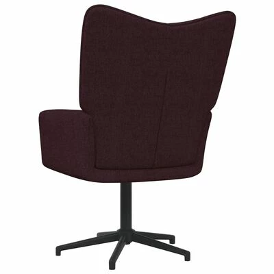 VidaXL Chaise de relaxation avec tabouret Violet Tissu 6 VidaXL Chaise de relaxation avec tabouret Violet Tissu – Image 4