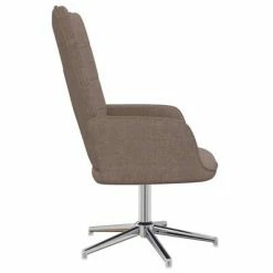 VidaXL Chaise de relaxation Taupe Tissu 11 VidaXL Chaise de relaxation Taupe Tissu -Fauteuils Soldes image 4 327994