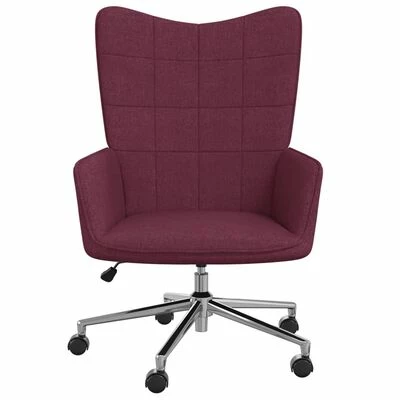 VidaXL Chaise de relaxation Violet Tissu 6 VidaXL Chaise de relaxation Violet Tissu – Image 4