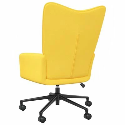 VidaXL Chaise de relaxation Jaune moutarde Tissu 6 VidaXL Chaise de relaxation Jaune moutarde Tissu – Image 4