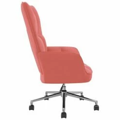 VidaXL Chaise de relaxation Rose Velours 11 VidaXL Chaise de relaxation Rose Velours -Fauteuils Soldes image 4 328165