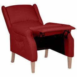 VidaXL Fauteuil inclinable Rouge bordeaux Tissu 11 VidaXL Fauteuil inclinable Rouge bordeaux Tissu -Fauteuils Soldes image 4 329261