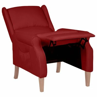 VidaXL Fauteuil inclinable Rouge bordeaux Tissu 6 VidaXL Fauteuil inclinable Rouge bordeaux Tissu – Image 4