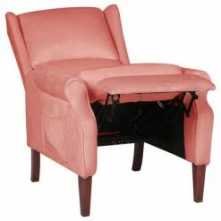 VidaXL Fauteuil inclinable Rose Velours -Fauteuils Soldes image 4 329283