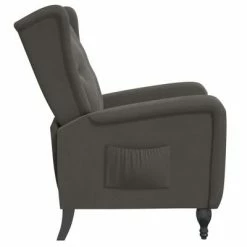 VidaXL Fauteuil inclinable Gris foncé Velours 11 VidaXL Fauteuil inclinable Gris foncé Velours -Fauteuils Soldes image 4 329342