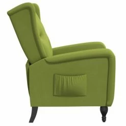 VidaXL Fauteuil inclinable Vert clair Velours 11 VidaXL Fauteuil inclinable Vert clair Velours -Fauteuils Soldes image 4 329344