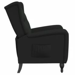 VidaXL Fauteuil inclinable Noir Velours -Fauteuils Soldes image 4 329347