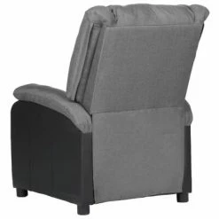 VidaXL Fauteuil inclinable TV Gris clair Similicuir et tissu 11 VidaXL Fauteuil inclinable TV Gris clair Similicuir et tissu -Fauteuils Soldes image 4 329487