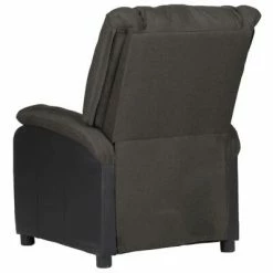 VidaXL Fauteuil inclinable TV Gris foncé Similicuir et tissu -Fauteuils Soldes image 4 329488