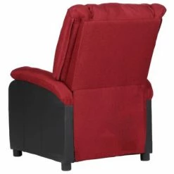 VidaXL Fauteuil inclinable TV Rouge bordeaux Similicuir et tissu 11 VidaXL Fauteuil inclinable TV Rouge bordeaux Similicuir et tissu -Fauteuils Soldes image 4 329489