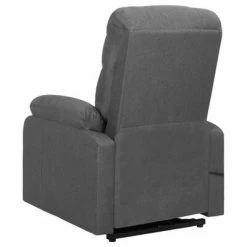 VidaXL Fauteuil inclinable Gris foncé Tissu -Fauteuils Soldes image 4 329586
