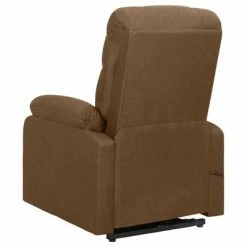 VidaXL Fauteuil inclinable Marron Tissu -Fauteuils Soldes image 4 329589