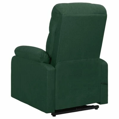 VidaXL Fauteuil inclinable Vert foncé Tissu 6 VidaXL Fauteuil inclinable Vert foncé Tissu – Image 4