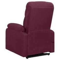 VidaXL Fauteuil inclinable Violet Tissu -Fauteuils Soldes image 4 329592