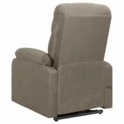VidaXL Fauteuil inclinable Taupe Tissu 11 VidaXL Fauteuil inclinable Taupe Tissu -Fauteuils Soldes image 4 329593