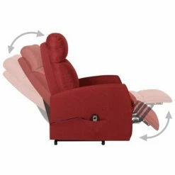 VidaXL Fauteuil inclinable Rouge bordeaux Tissu 11 VidaXL Fauteuil inclinable Rouge bordeaux Tissu -Fauteuils Soldes image 4 329608