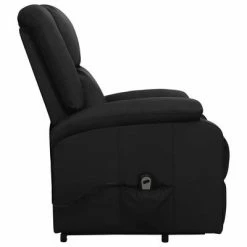 VidaXL Fauteuil inclinable Noir Similicuir -Fauteuils Soldes image 4 329685