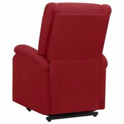VidaXL Fauteuil inclinable Rouge bordeaux Tissu -Fauteuils Soldes image 4 329702