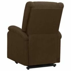 VidaXL Fauteuil inclinable Marron foncé Tissu -Fauteuils Soldes image 4 329704