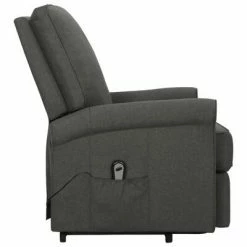 VidaXL Fauteuil inclinable Gris foncé Tissu -Fauteuils Soldes image 4 329720