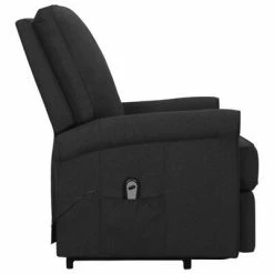 VidaXL Fauteuil inclinable Noir Tissu -Fauteuils Soldes image 4 329721