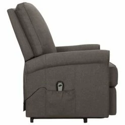 VidaXL Fauteuil inclinable Marron Tissu -Fauteuils Soldes image 4 329723