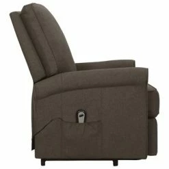 VidaXL Fauteuil inclinable Marron foncé Tissu -Fauteuils Soldes image 4 329724