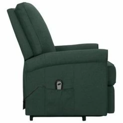 VidaXL Fauteuil inclinable Vert foncé Tissu -Fauteuils Soldes image 4 329725