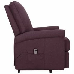 VidaXL Fauteuil inclinable Violet Tissu -Fauteuils Soldes image 4 329726