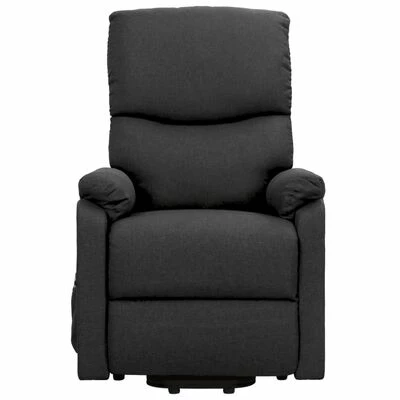 VidaXL Fauteuil inclinable Gris foncé Tissu 6 VidaXL Fauteuil inclinable Gris foncé Tissu – Image 4