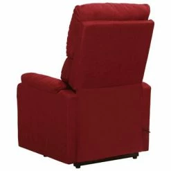 VidaXL Fauteuil inclinable Rouge bordeaux Tissu -Fauteuils Soldes image 4 329742