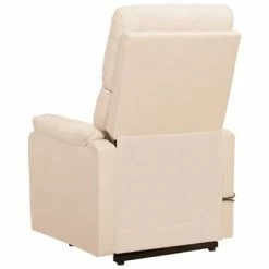 VidaXL Fauteuil inclinable Crème Tissu 11 VidaXL Fauteuil inclinable Crème Tissu -Fauteuils Soldes image 4 329748