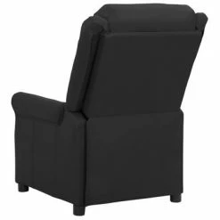 VidaXL Fauteuil inclinable Noir Similicuir -Fauteuils Soldes image 4 338822