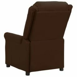 VidaXL Chaise inclinable Marron Similicuir -Fauteuils Soldes image 4 338823