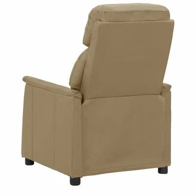 VidaXL Fauteuil inclinable Cappuccino Similicuir 6 VidaXL Fauteuil inclinable Cappuccino Similicuir – Image 4