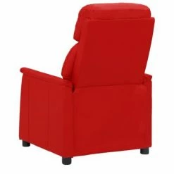 VidaXL Fauteuil inclinable Rouge bordeaux Similicuir -Fauteuils Soldes image 4 338856