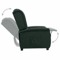VidaXL Fauteuil inclinable Vert foncé Tissu -Fauteuils Soldes image 4 338870