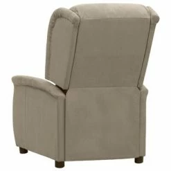VidaXL Fauteuil inclinable Gris clair Tissu microfibre 11 VidaXL Fauteuil inclinable Gris clair Tissu microfibre -Fauteuils Soldes image 4 338886