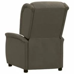 VidaXL Fauteuil inclinable Gris foncé Tissu microfibre -Fauteuils Soldes image 4 338887