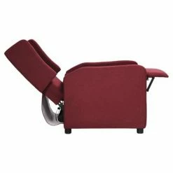 VidaXL Fauteuil inclinable Rouge bordeaux Tissu -Fauteuils Soldes image 4 339003