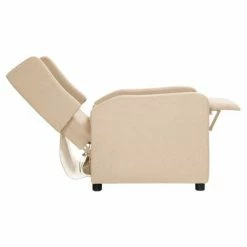 VidaXL Fauteuil inclinable Crème Tissu -Fauteuils Soldes image 4 339009