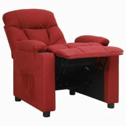 VidaXL Fauteuil inclinable Rouge bordeaux Tissu 11 VidaXL Fauteuil inclinable Rouge bordeaux Tissu -Fauteuils Soldes image 4 339085
