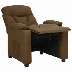 VidaXL Fauteuil inclinable Marron Tissu -Fauteuils Soldes image 4 339086
