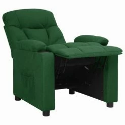 VidaXL Fauteuil inclinable Vert foncé Tissu -Fauteuils Soldes image 4 339088