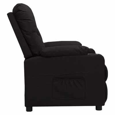 VidaXL Fauteuil inclinable Noir Similicuir 6 VidaXL Fauteuil inclinable Noir Similicuir – Image 4